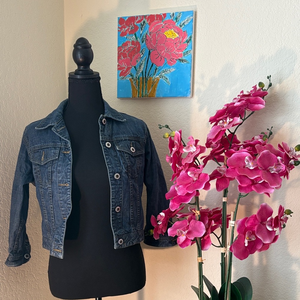 Ann Taylor: Stylish Blue Denim Jacket